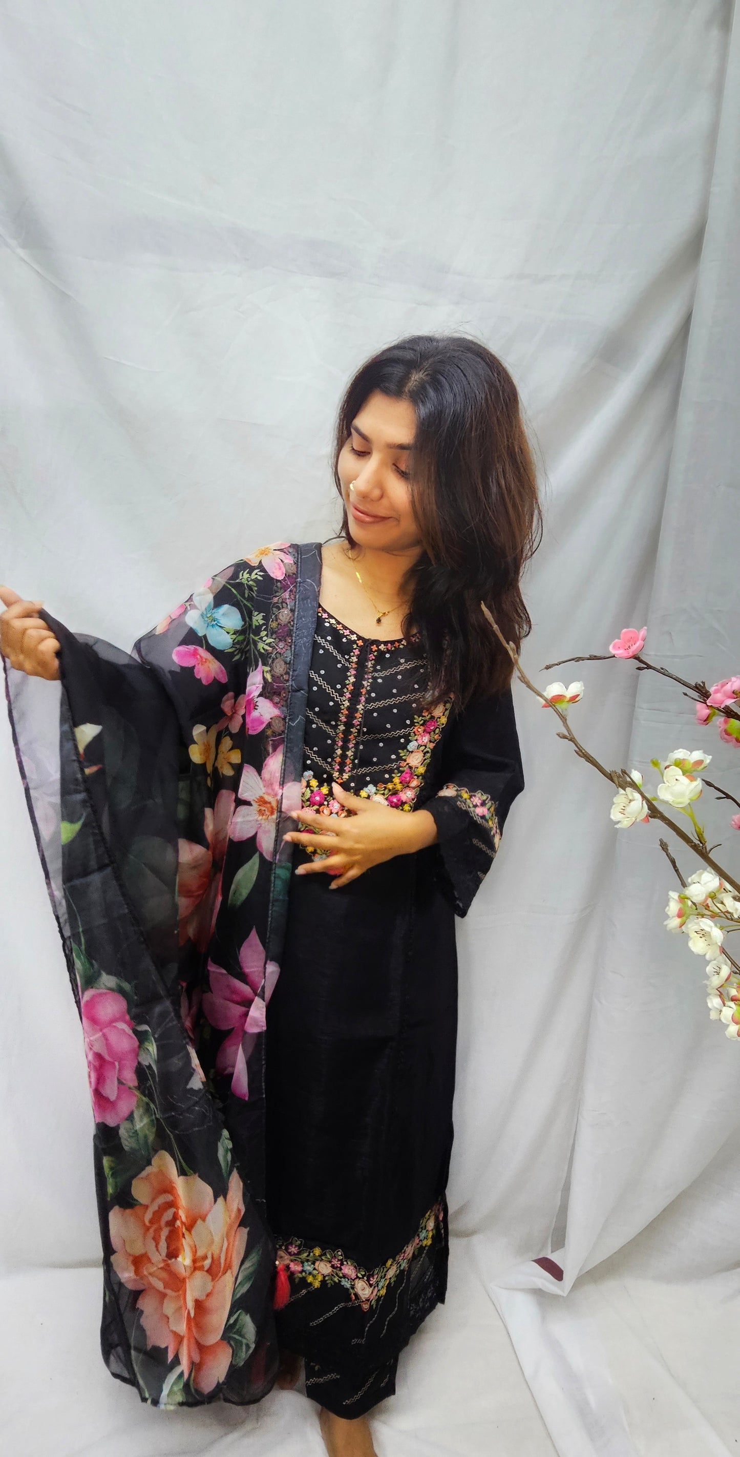 Premium Designer Cotton Silk Salwar Suit Set