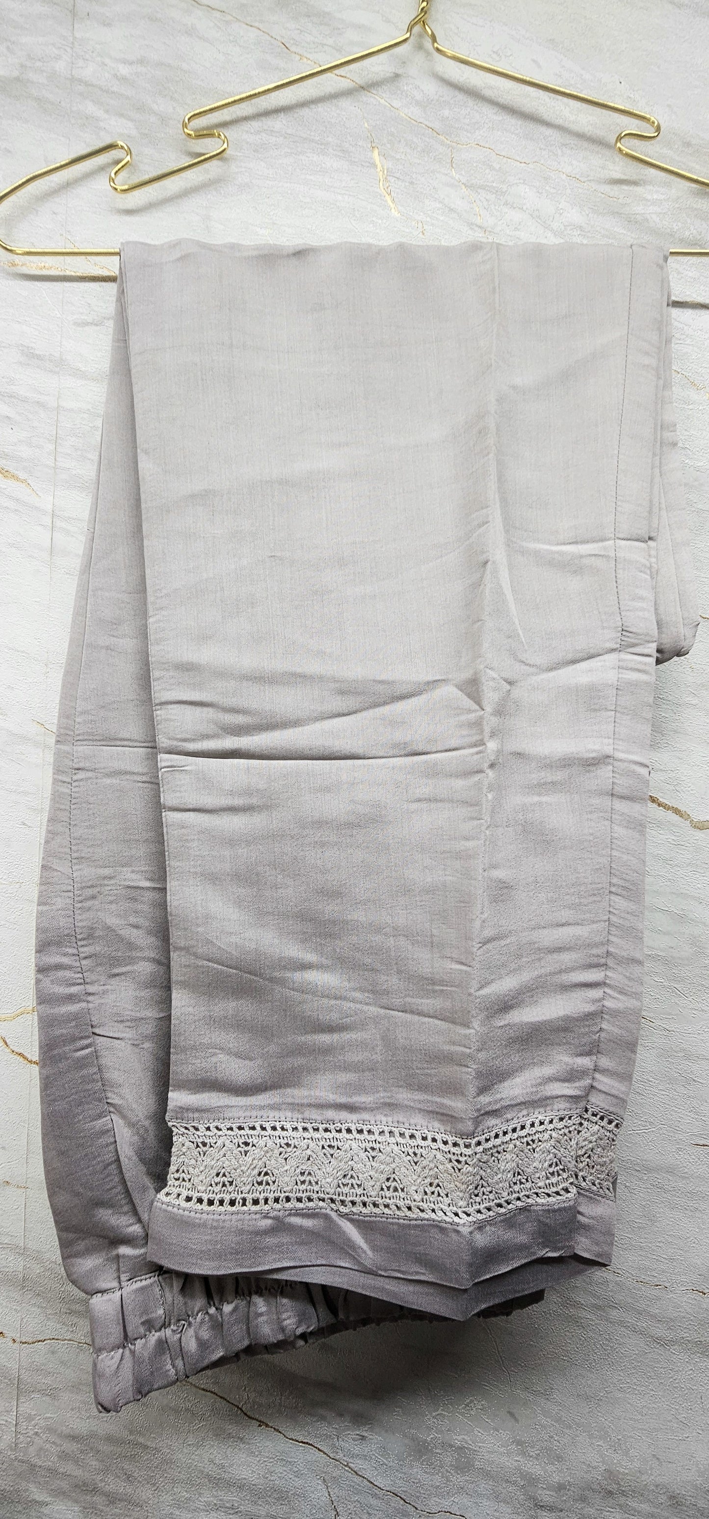 3 pc salwar suit in mute grey shade