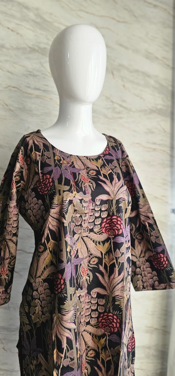 Cotton coord set..with trendy floral foliage patterns and perfect for the summer.