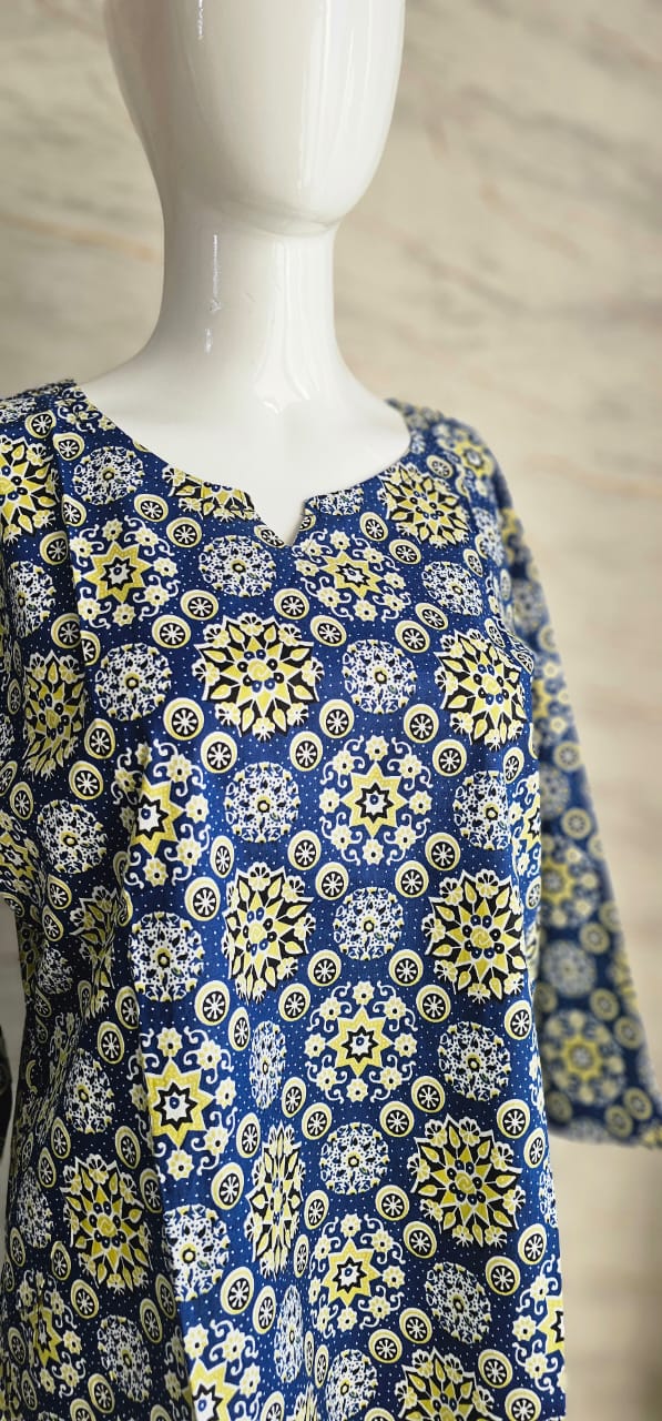 Cotton coord set..with trendy floral foliage patterns and perfect for the summer