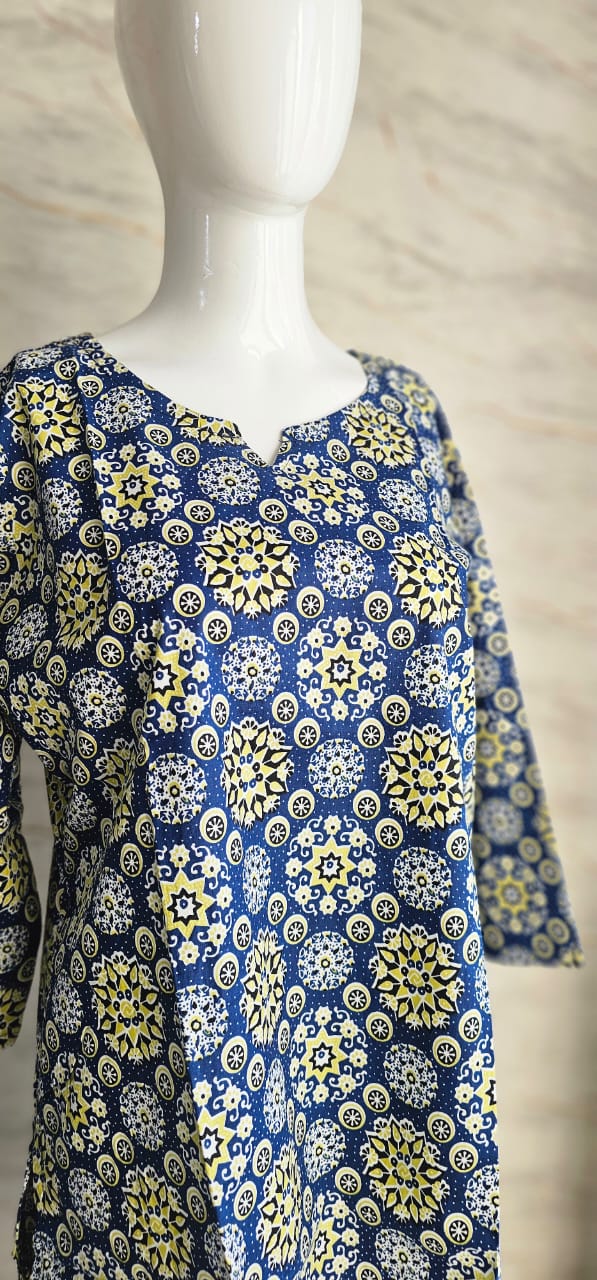 Cotton coord set..with trendy floral foliage patterns and perfect for the summer