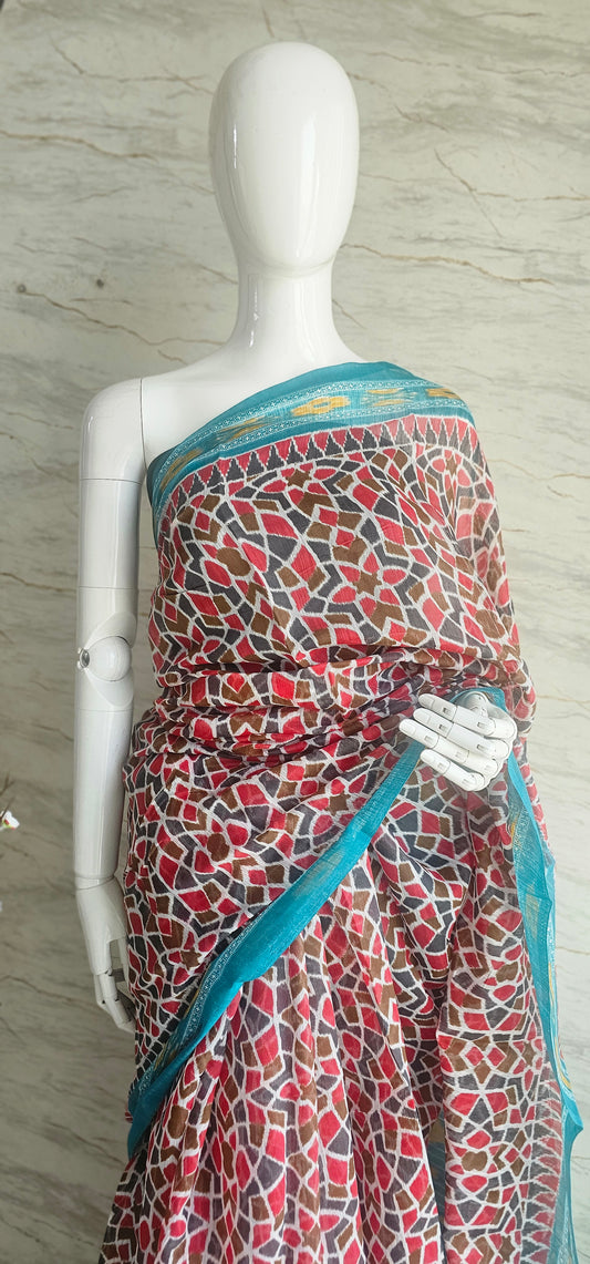 Semi spun cotton sarees perfect for daily wear