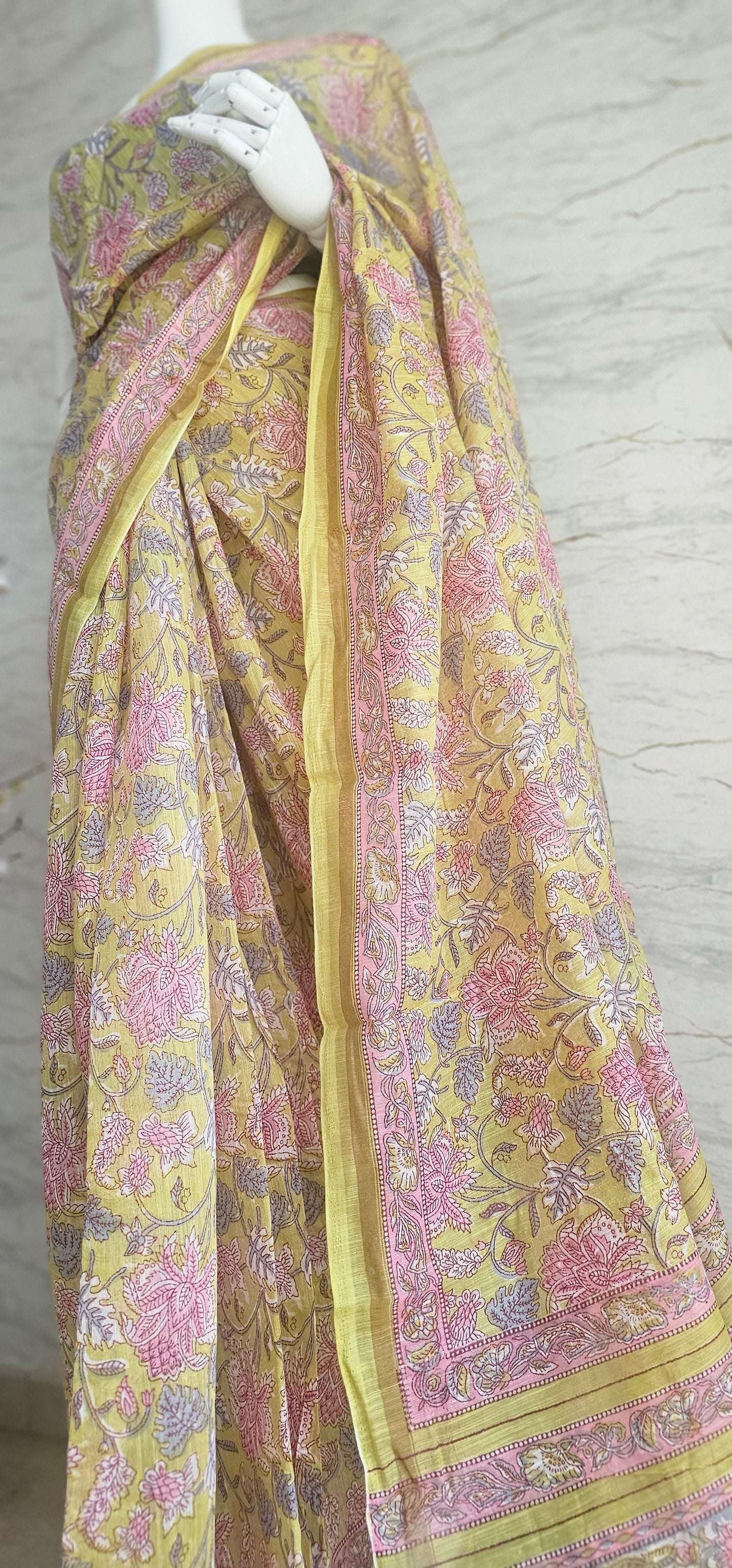 Semi spun cotton sarees perfect for daily wear.