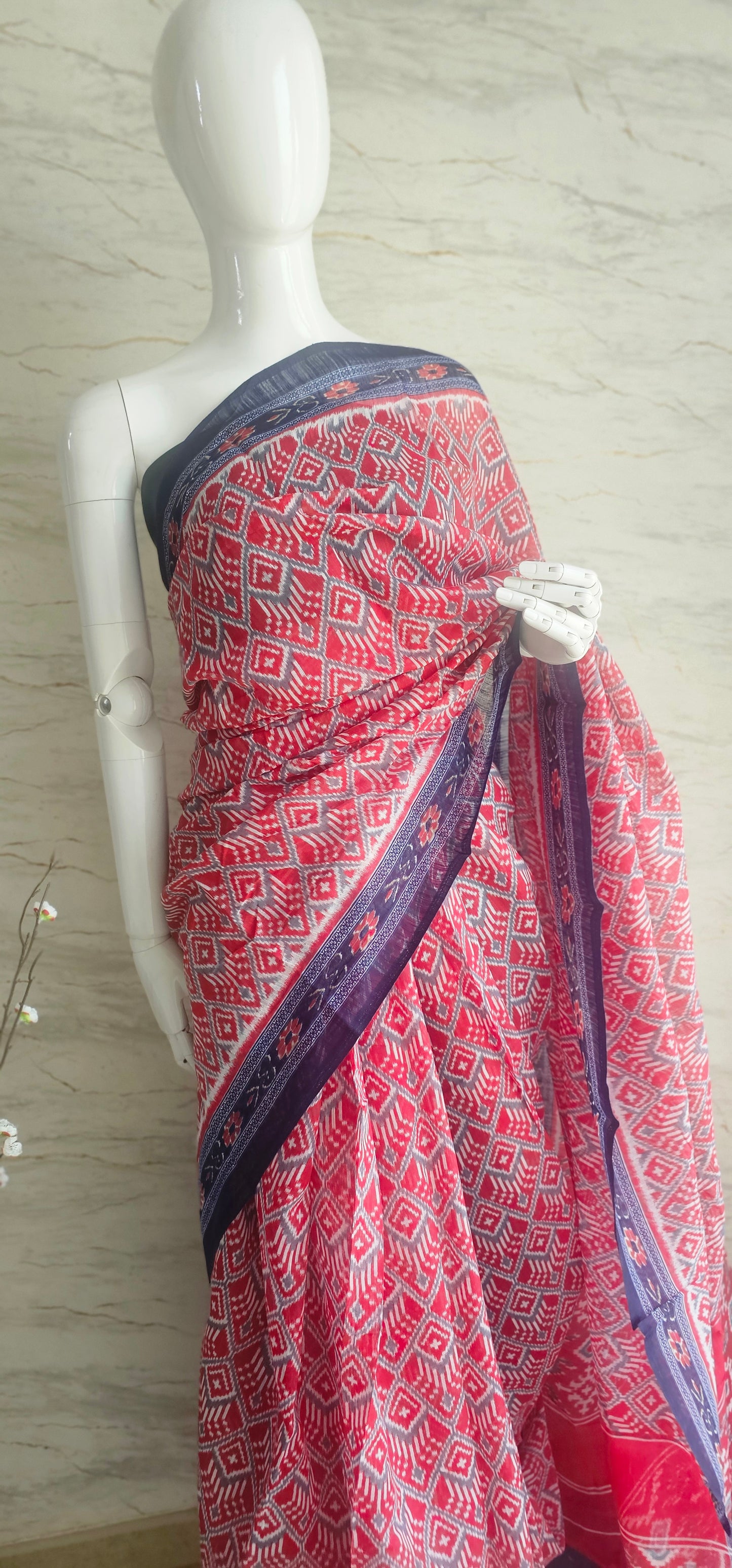 Semi spun cotton sarees perfect for daily wear.